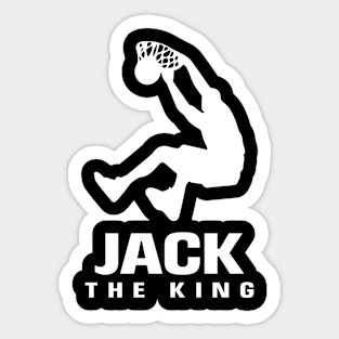 Jack Custom Player Basketball Your Name The King Sticker